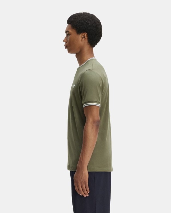Camisetas Manga corta Hombre FRED PERRY Verde M1588