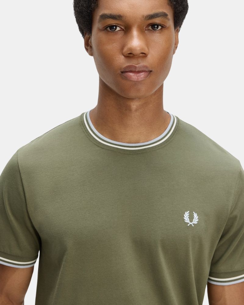 Camisetas Manga corta Hombre FRED PERRY Verde M1588