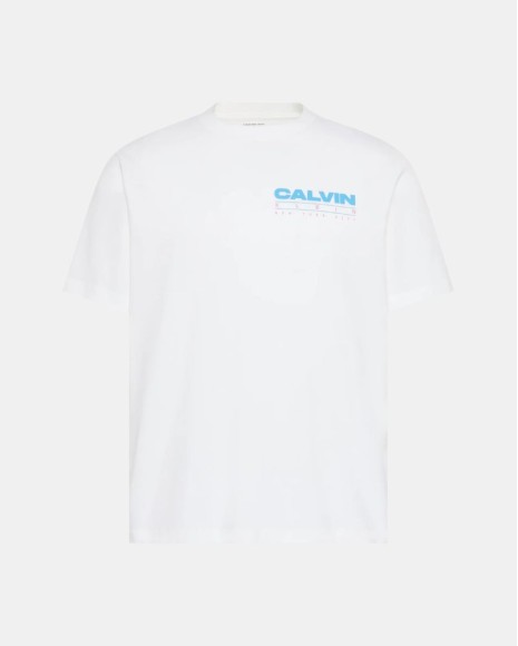 Camisetas de manga curta Homem CALVIN KLEIN Branco LV04RG827GYAF