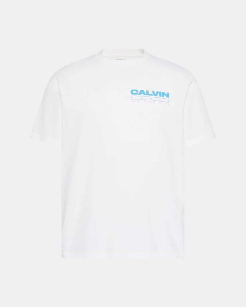 Camisetas de manga curta Homem CALVIN KLEIN Branco LV04RG827GYAF