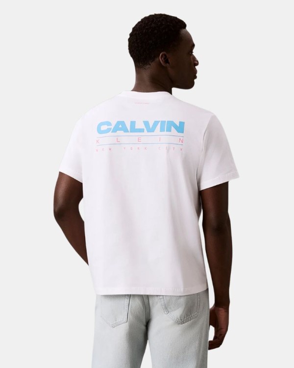 Camisetas de manga curta Homem CALVIN KLEIN Branco LV04RG827GYAF