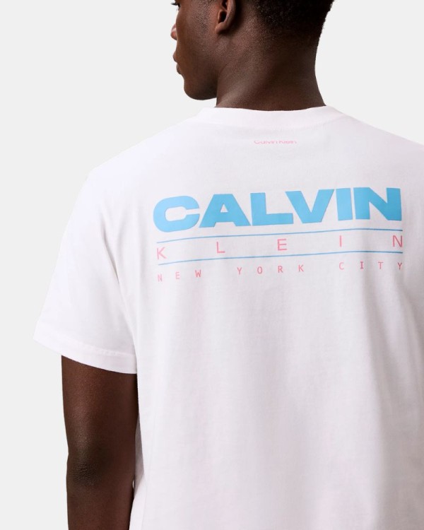 Camisetas de manga curta Homem CALVIN KLEIN Branco LV04RG827GYAF