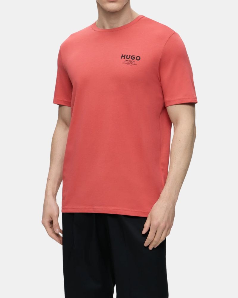 T-shirts de manga curta para homem HUGO Vermelho 50572740 NESPTEE