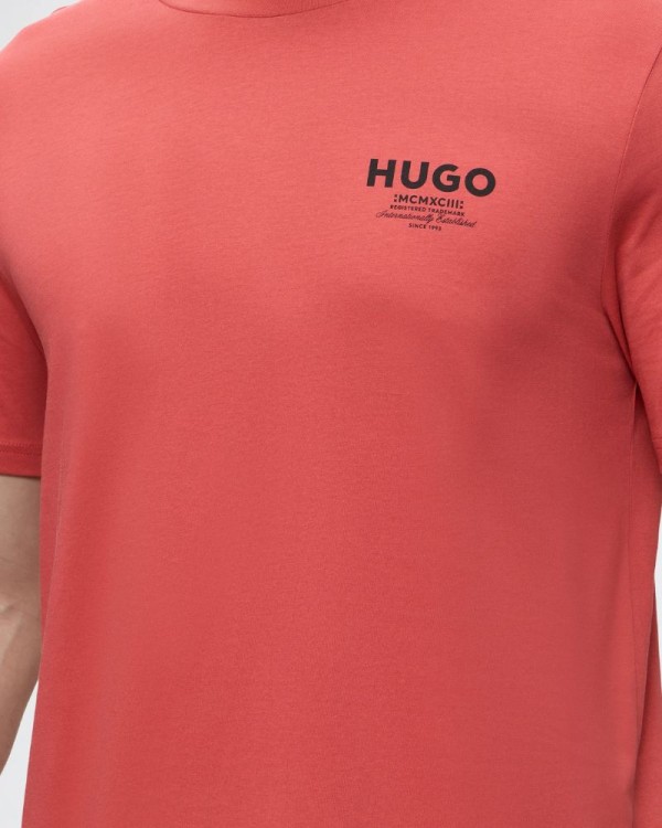T-shirts de manga curta para homem HUGO Vermelho 50572740 NESPTEE