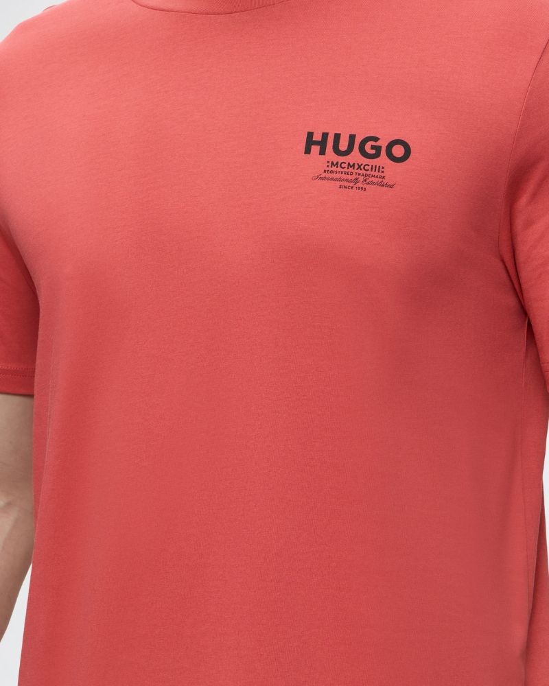 T-shirts de manga curta para homem HUGO Vermelho 50572740 NESPTEE