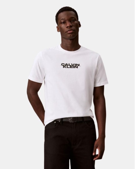 Camisetas Manga curta Homem CALVIN KLEIN Branco LV04RG834GYAF