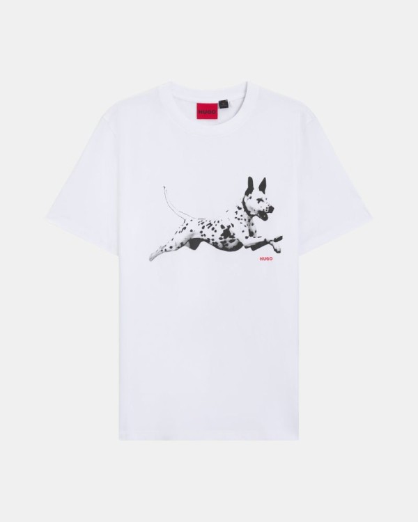 T-shirts de manga curta para homem HUGO Nude 50564143 DIRUNN