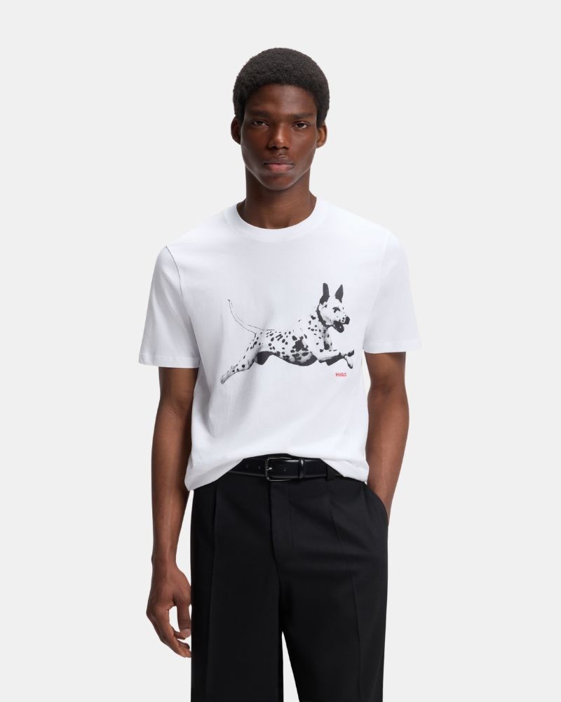 T-shirts de manga curta para homem HUGO Nude 50564143 DIRUNN