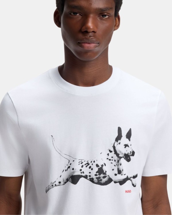 T-shirts de manga curta para homem HUGO Nude 50564143 DIRUNN