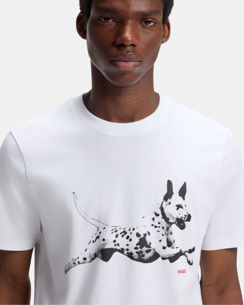 T-shirts de manga curta para homem HUGO Nude 50564143 DIRUNN