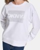 Sweatshirts de manga comprida para mulher DKNY Branco DJ6T1677