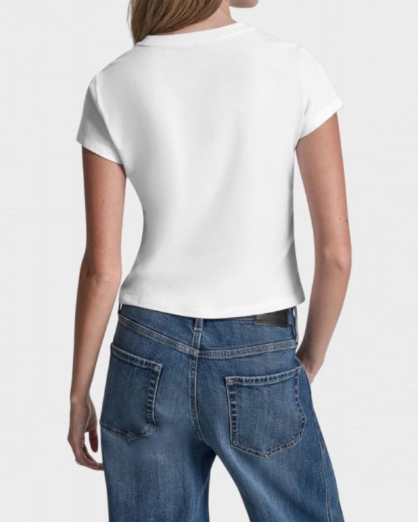 Camisetas Manga corta Mujer DKNY Blanco DJ6T1740