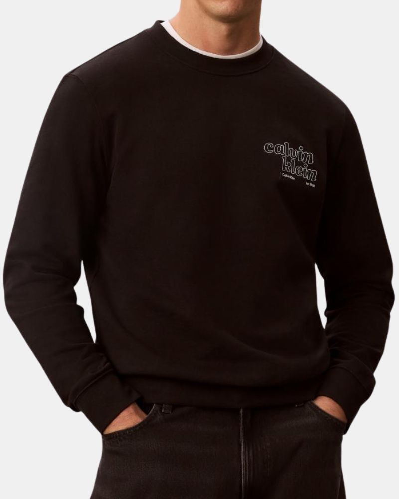 Camisolas sem capuz para homem CALVIN KLEIN Preto LV04RG274GUB1