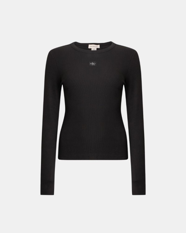 Camisetas Manga larga Mujer CALVIN KLEIN Negro LV047E205GUB1