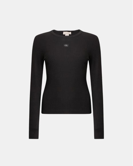 Camisetas Manga larga Mujer CALVIN KLEIN Negro LV047E205GUB1
