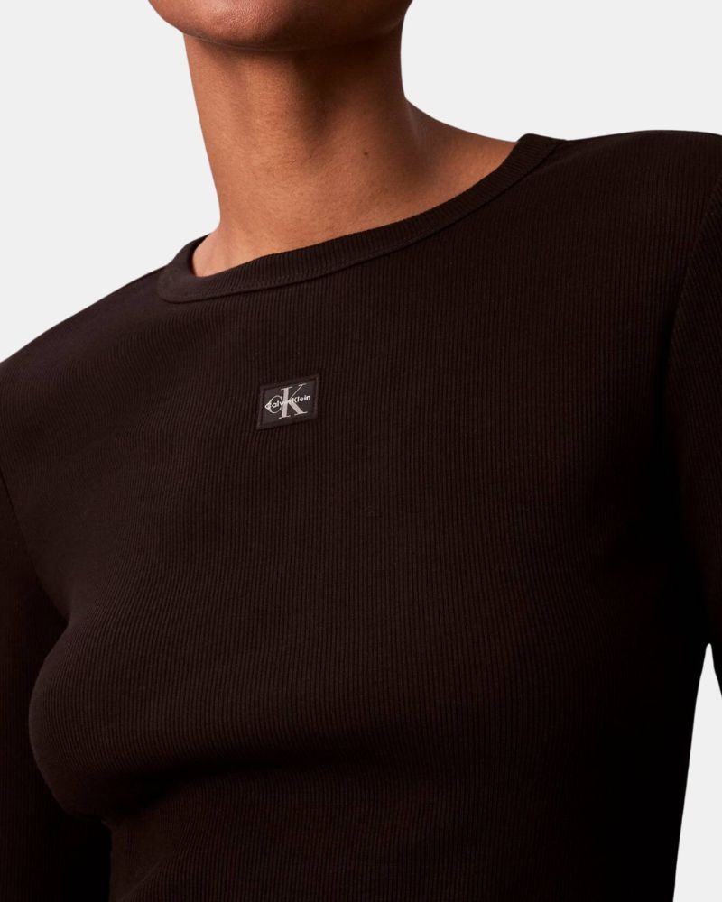 Camisetas Manga larga Mujer CALVIN KLEIN Negro LV047E205GUB1