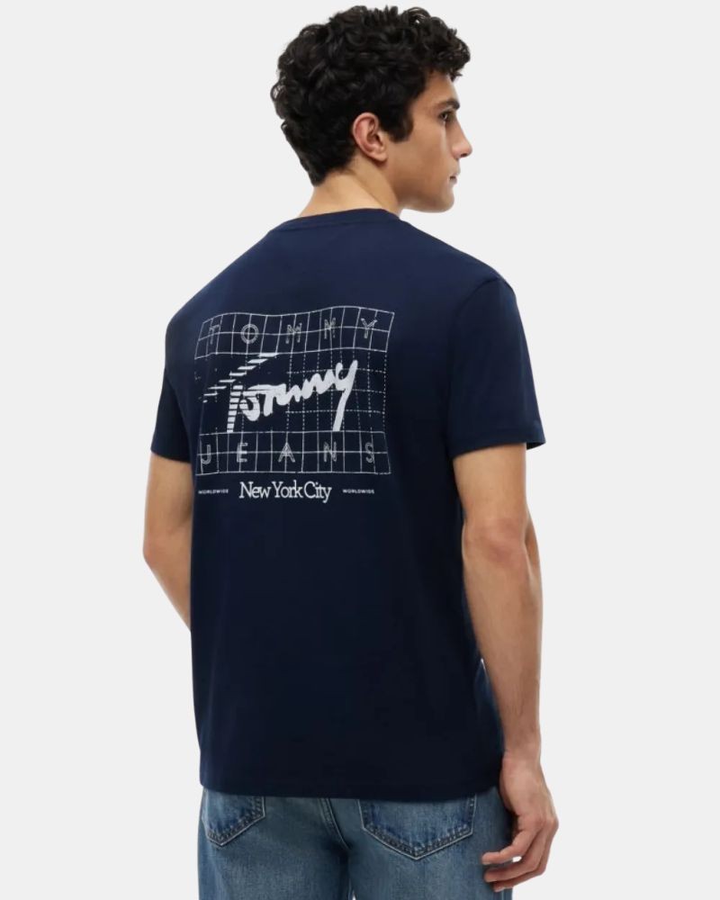 Camisetas de manga curta para homem TOMMY HILFIGER Azul DM0DM23177C1G