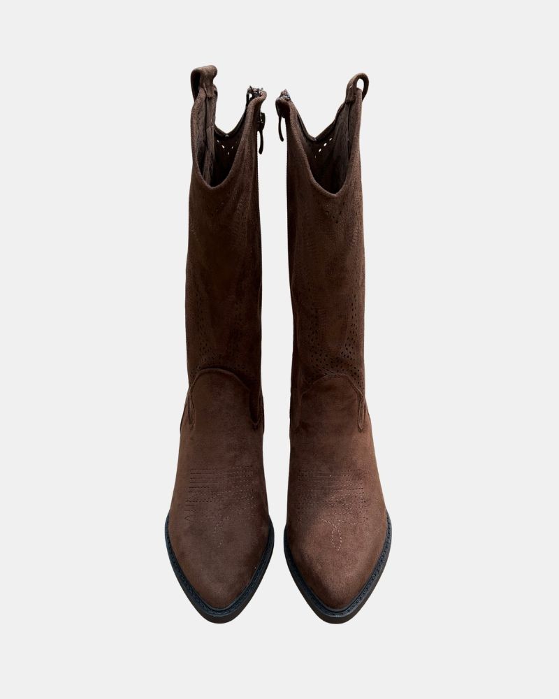 Botas Altas Cowboy Mulher RKS Castanho 353102