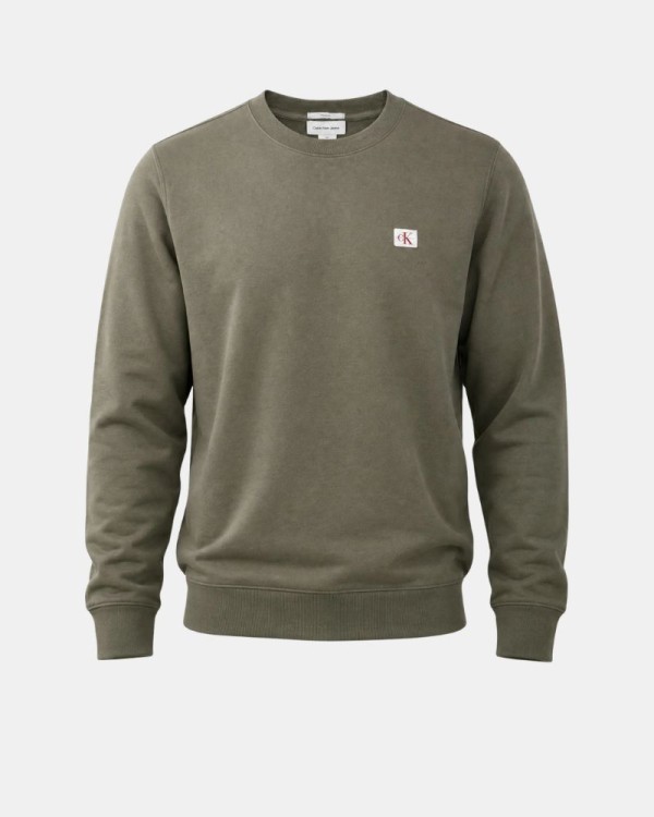 Sudaderas Sin capucha Hombre CALVIN KLEIN Verde LV04RG268GLDY