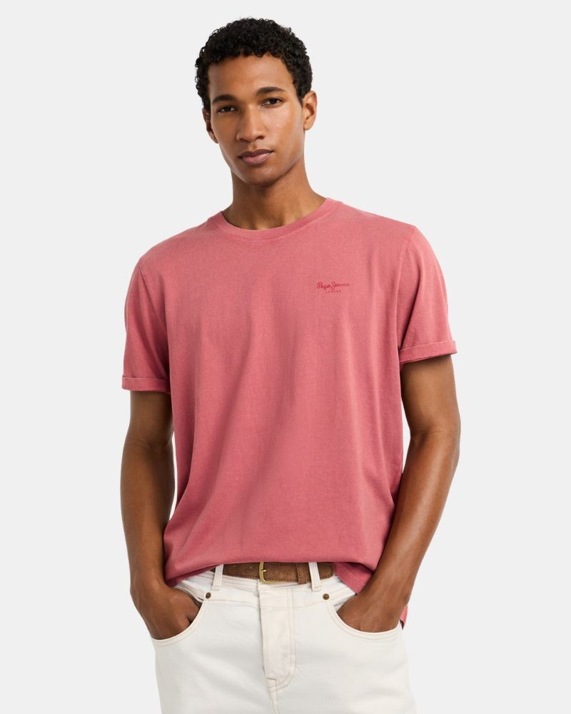 Camisetas de manga curta para homem PEPE JEANS Vermelho PM508664 JACKO