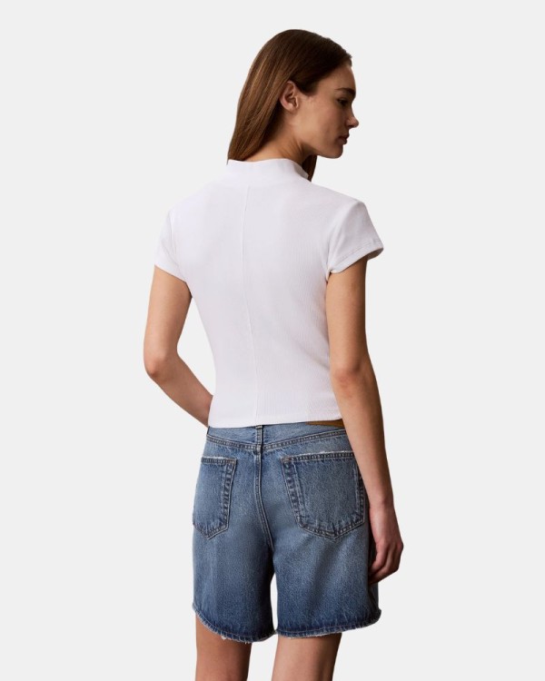 Camisetas de manga curta para mulher CALVIN KLEIN Branco LV047G240GYAF