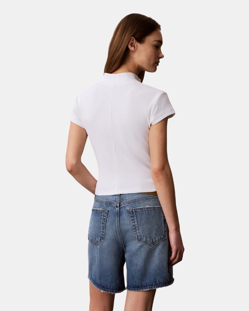 Camisetas de manga curta para mulher CALVIN KLEIN Branco LV047G240GYAF
