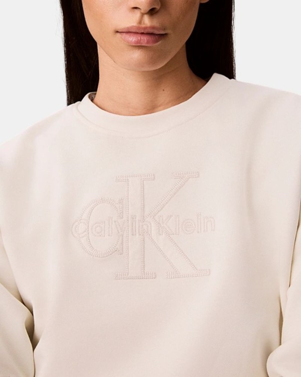 Sudaderas Sin capucha Mujer CALVIN KLEIN Beige LV047G820GYAS