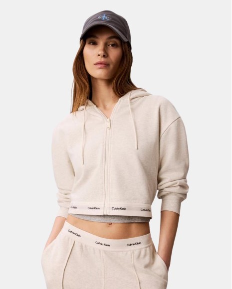 Casaco Hoodie Mulher CALVIN KLEIN Bege LV047G252GP4P