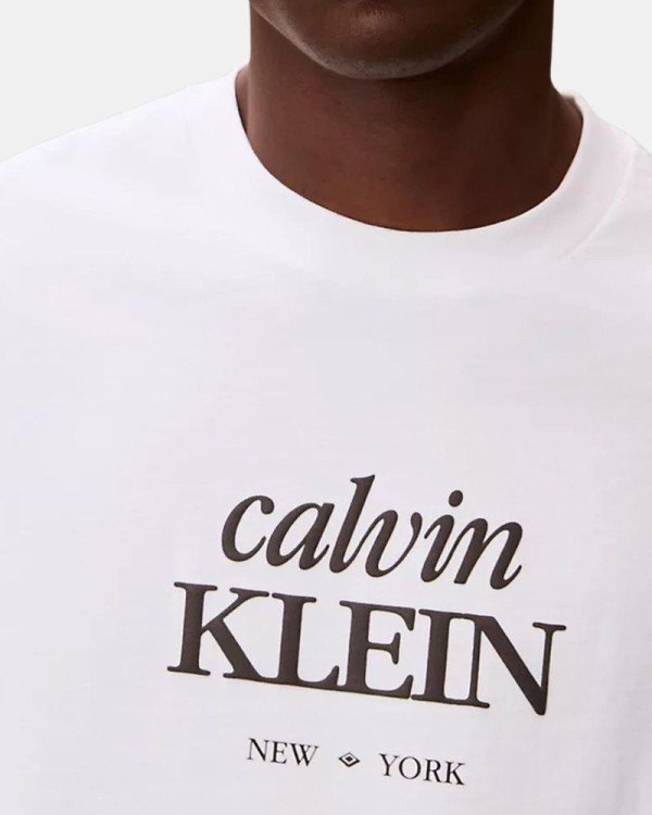 Camisetas Manga corta Hombre CALVIN KLEIN Blanco LV04RF818GYAF