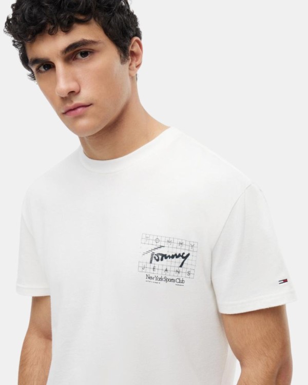 Camisetas Manga Curta Homem TOMMY HILFIGER Branco DM0DM23177YBL