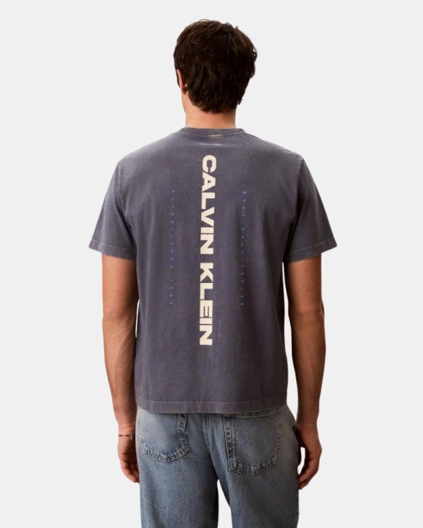 Camisetas de manga curta para homem CALVIN KLEIN Azul LV04RG834GXL7