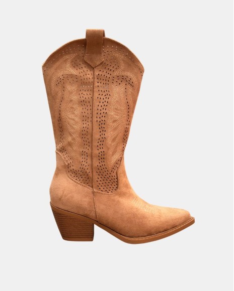 Botas Altas Cowboy Mulher RKS Taupe 353102