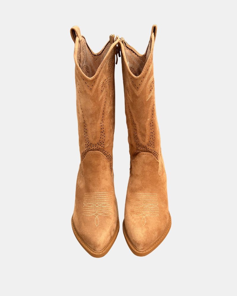 Botas Altas Cowboy Mulher RKS Taupe 353102