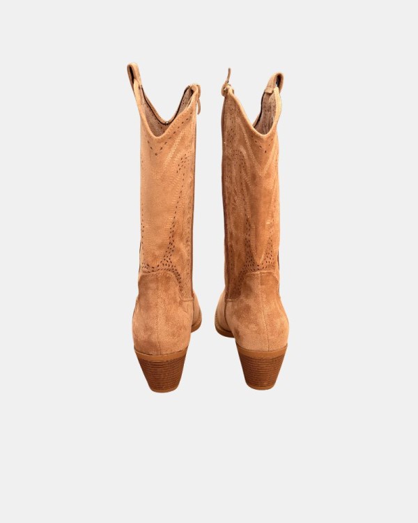 Botas Altas Cowboy Mulher RKS Taupe 353102