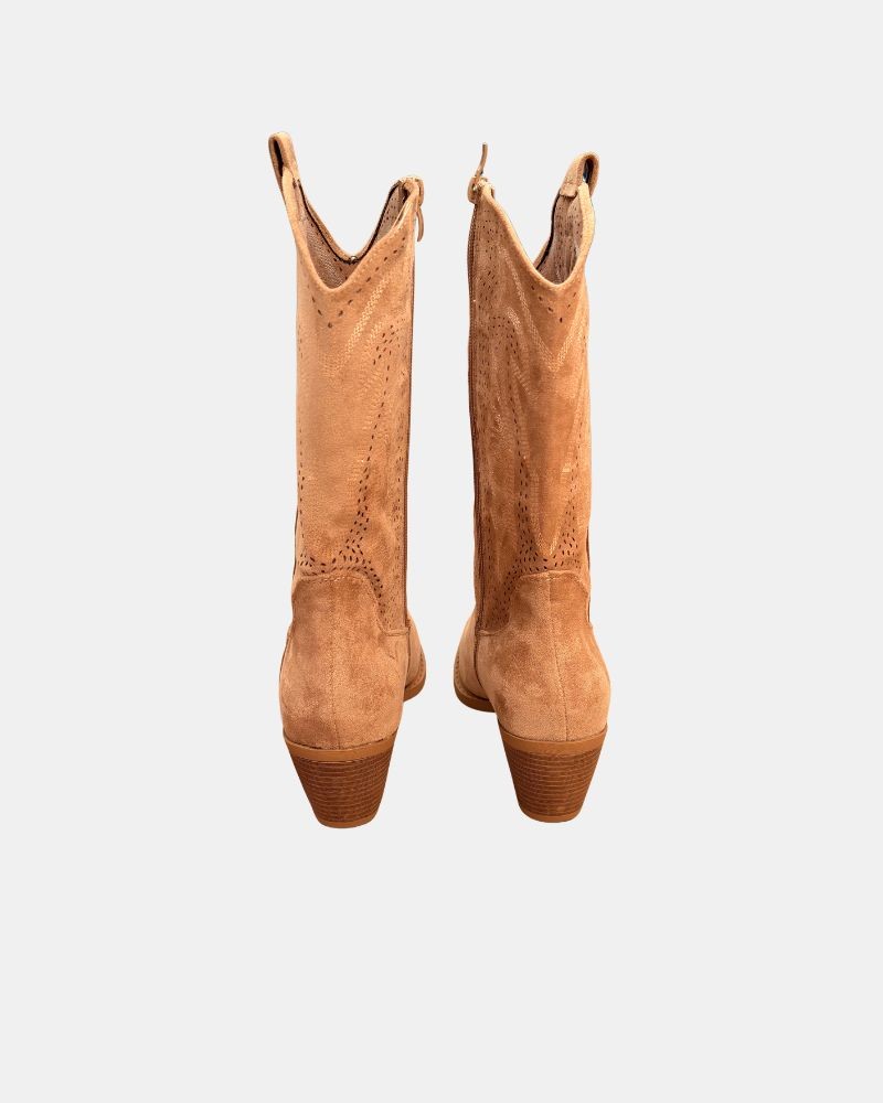 Botas Altas Cowboy Mulher RKS Taupe 353102
