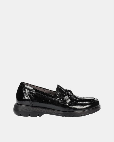Zapatos Mocasines Bajos Mujer FLUCHOS Negro F1794