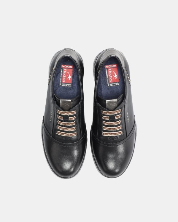 Zapatos Bajos Mujer FLUCHOS Negro F2096