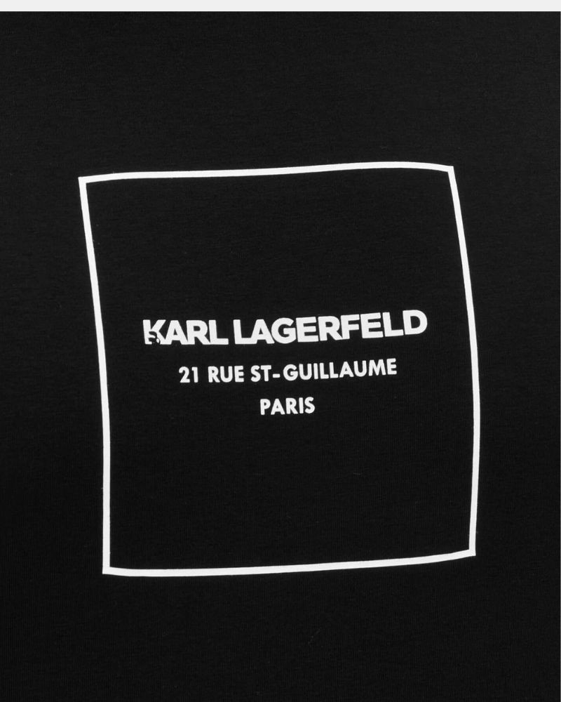 Camisetas de manga curta para homem Karl Lagerfeld Preto 755033 563221
