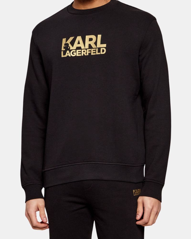 Sweatshirts sem capuz Homem Karl Lagerfeld Preto 705780 500917