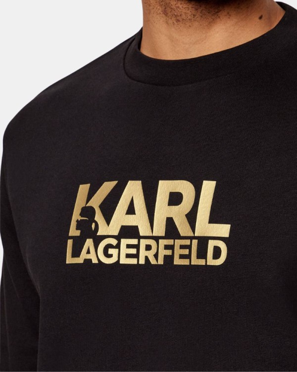 Sweatshirts sem capuz Homem Karl Lagerfeld Preto 705780 500917
