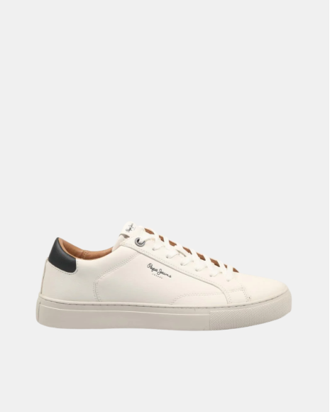 Sapatilhas Homem PEPE JEANS Brancas PMS00048 JOE BASIC