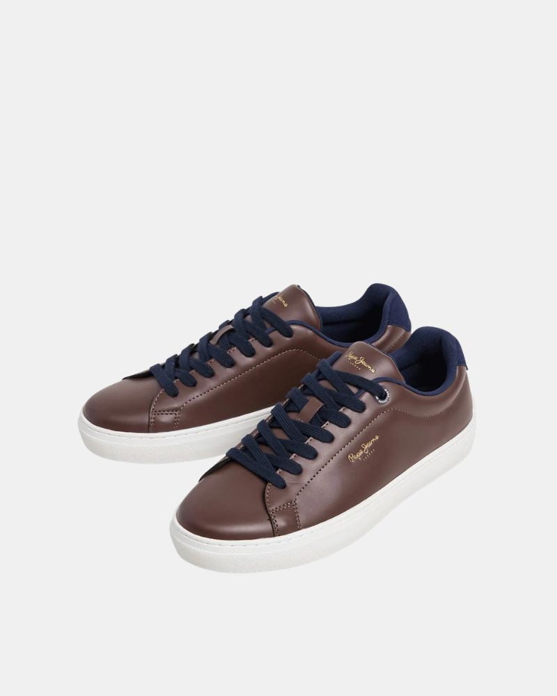 Sapatilhas Baixas Homem PEPE JEANS Castanho PMS000062 CAMDEM