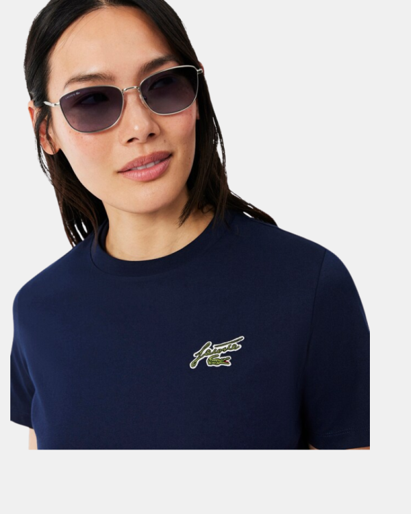 Camisetas de manga curta para mulher LACOSTE Azul TF0224