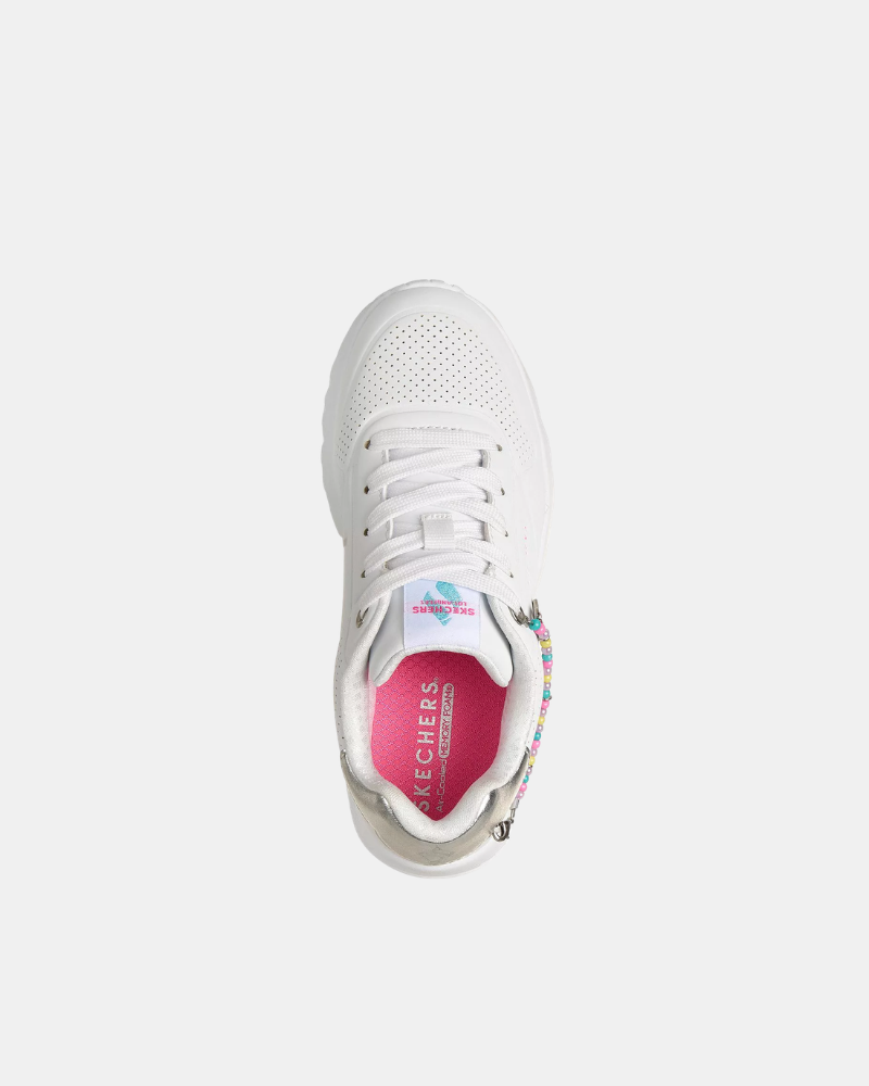 Sapatilhas infantis SKECHERS brancas 310810L UNO LITE