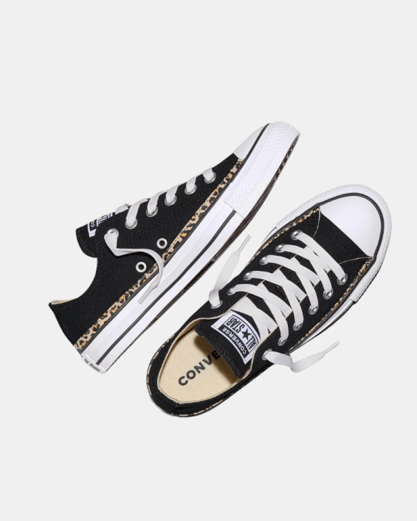 Sapatilhas Mulher CONVERSE Preto A19180C CHUCK TAYLOR ALL STAR LEOPARD