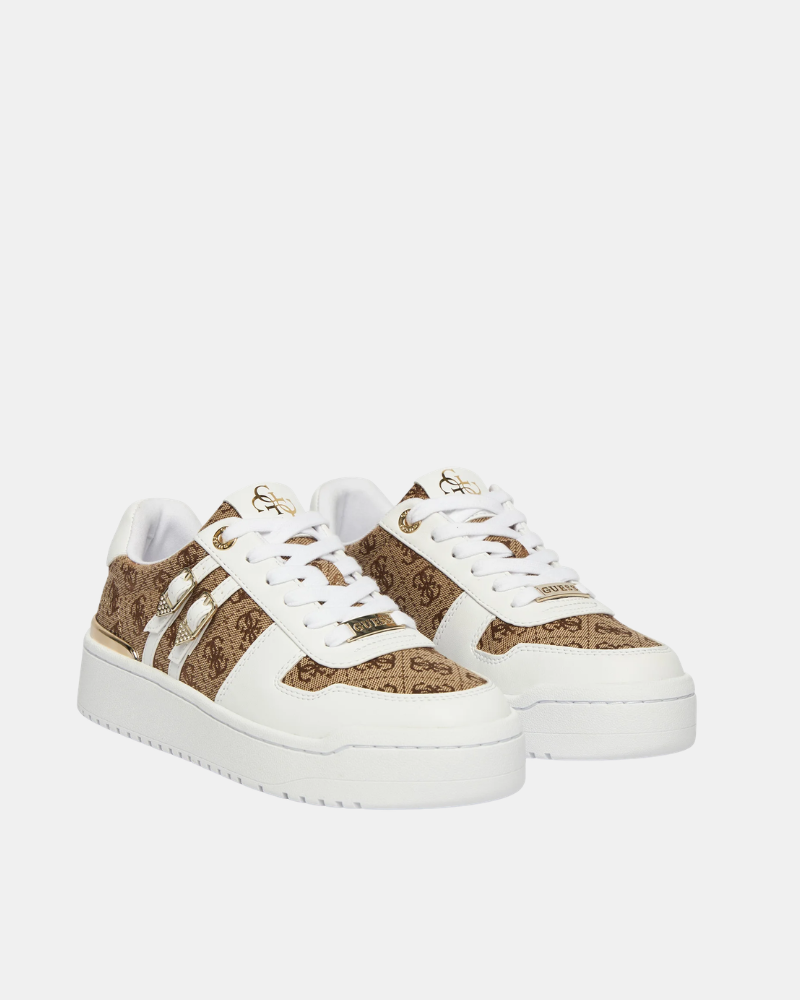 Sapatilhas Mulher GUESS Brancas MAGGNET2 FLFMA2 FAL12