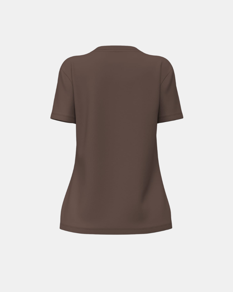 Camisetas de manga curta Mulher GUESS Castanho V6BI01 K6248