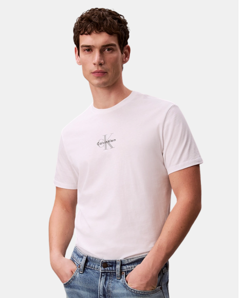 Camisetas de manga curta Homem CALVIN KLEIN Branco LV04RB866GYAF