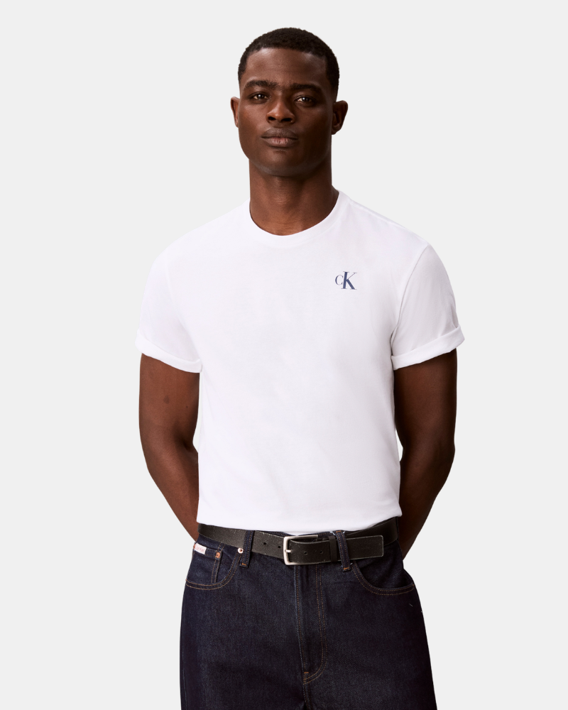 Camisetas Manga corta Hombre CALVIN KLEIN Blanco LV04RH815GYAF