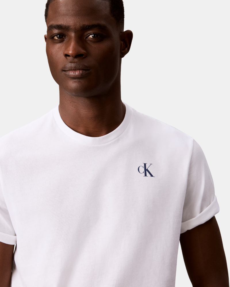 Camisetas Manga corta Hombre CALVIN KLEIN Blanco LV04RH815GYAF
